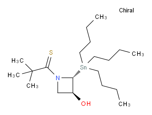 1-((2R,3S)-3-hydroxy-2-(tributylstannyl)azetidin-1-yl)-2,2-dimethylpropane-1-thione
