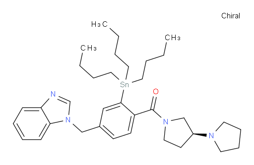 (S)-(4-((1H-benzo[d]imidazol-1-yl)methyl)-2-(tributylstannyl)phenyl)([1,3'-bipyrrolidin]-1'-yl)methanone