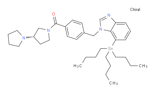 (S)-[1,3'-bipyrrolidin]-1'-yl(4-((7-(tributylstannyl)-1H-benzo[d]imidazol-1-yl)methyl)phenyl)methanone