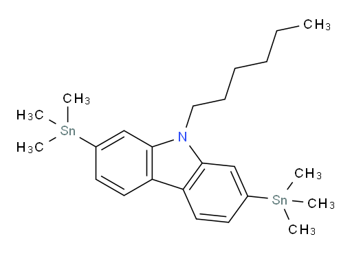 9-己基-2,7-双(三甲基锡基)-9H-咔唑