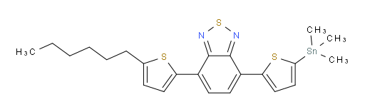 4-(5-hexylthiophen-2-yl)-7-(5-(trimethylstannyl)thiophen-2-yl)benzo[c][1,2,5]thiadiazole