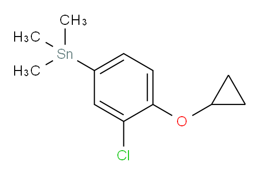 (3-chloro-4-cyclopropoxyphenyl)trimethylstannane