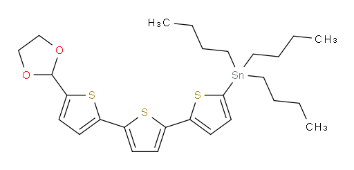 (5''-(1,3-二氧杂环戊烷-2-基)-[2,2':5',2''-ter噻吩]-5-基)三丁基锡烷