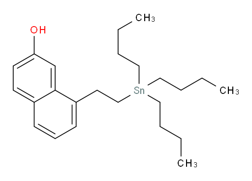 8-(2-(tributylstannyl)ethyl)naphthalen-2-ol