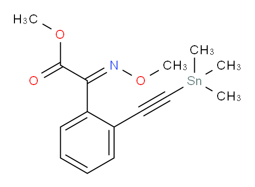 (E)-甲基 2-(甲氧基亚氨基)-2-(2-((三甲基锡基)乙炔基)苯基)乙酸酯