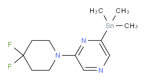 2-(4,4-difluoropiperidin-1-yl)-6-(trimethylstannyl)pyrazine