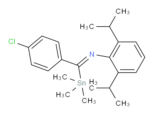 (Z)-N-((4-chlorophenyl)(trimethylstannyl)methylene)-2,6-diisopropylaniline