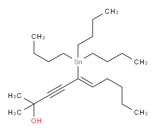 (Z)-2-methyl-5-(tributylstannyl)dec-5-en-3-yn-2-ol