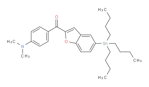 (4-(dimethylamino)phenyl)(5-(tributylstannyl)benzofuran-2-yl)methanone
