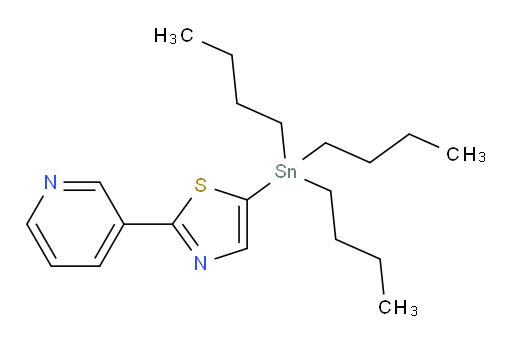 2-(pyridin-3-yl)-5-(tributylstannyl)thiazole