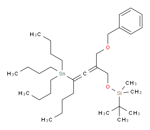 ((2-((benzyloxy)methyl)-4-(tributylstannyl)octa-2,3-dien-1-yl)oxy)(tert-butyl)dimethylsilane