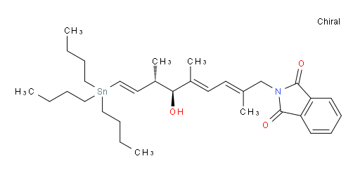 2-((2E,4E,6S,7S,8E)-6-hydroxy-2,5,7-trimethyl-9-(tributylstannyl)nona-2,4,8-trien-1-yl)isoindoline-1,3-dione