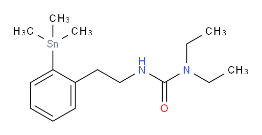 1,1-diethyl-3-(2-(trimethylstannyl)phenethyl)urea