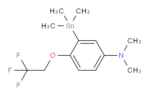 N,N-dimethyl-4-(2,2,2-trifluoroethoxy)-3-(trimethylstannyl)aniline