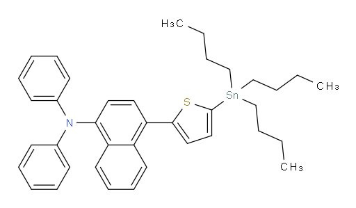 N,N-diphenyl-4-(5-(tributylstannyl)thiophen-2-yl)naphthalen-1-amine