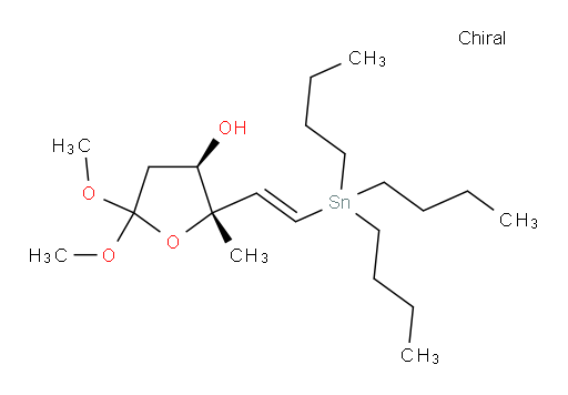 (2S,3R)-5,5-dimethoxy-2-methyl-2-((E)-2-(tributylstannyl)vinyl)tetrahydrofuran-3-ol