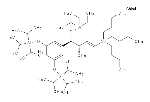 ((5-((1S,2S,E)-2-methyl-4-(tributylstannyl)-1-((triethylsilyl)oxy)but-3-en-1-yl)-1,3-phenylene)bis(oxy))bis(triisopropylsilane)