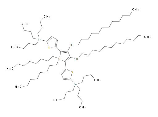 3,4-bis(dodecyloxy)-1,1-dioctyl-2,5-bis(5-(tributylstannyl)thiophen-2-yl)-1H-silole