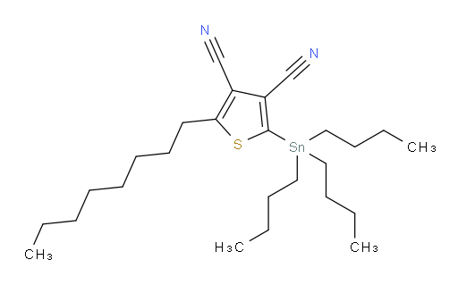 2-octyl-5-(tributylstannyl)thiophene-3,4-dicarbonitrile