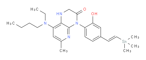(E)-8-(butyl(ethyl)amino)-4-(2-hydroxy-4-(2-(trimethylstannyl)vinyl)phenyl)-6-methyl-1,2-dihydropyrido[2,3-b]pyrazin-3(4H)-one