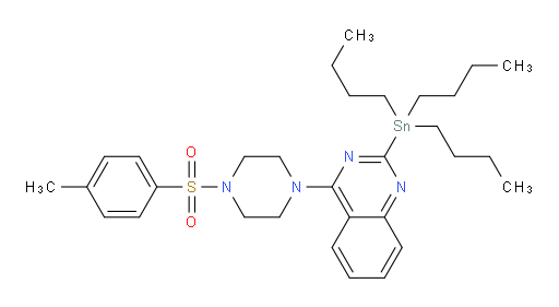 4-(4-tosylpiperazin-1-yl)-2-(tributylstannyl)quinazoline