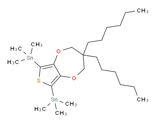 (3,3-二己基-3,4-二氢-2H-噻吩并[3,4-b][1,4]二氧杂环庚烯-6,8-二基)双(三甲基锡烷)