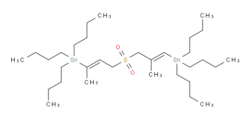 tributyl((E)-2-methyl-3-(((E)-3-(tributylstannyl)but-2-en-1-yl)sulfonyl)prop-1-en-1-yl)stannane