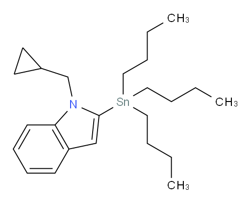 1-(cyclopropylmethyl)-2-(tributylstannyl)-1H-indole