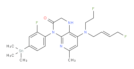 (E)-4-(2-氟-4-(三甲基锡基)苯基)-8-((4-氟丁-2-烯-1-基)(2-氟乙基)氨基)-6-甲基-1,2-二氢吡啶并[2,3-b]吡嗪-3(4H)-酮