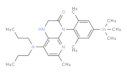 4-(2,6-dimethyl-4-(trimethylstannyl)phenyl)-8-(dipropylamino)-6-methyl-1,2-dihydropyrido[2,3-b]pyrazin-3(4H)-one