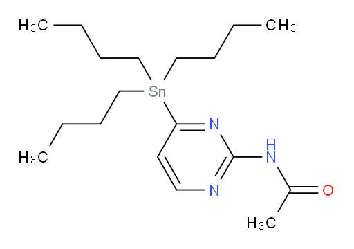 N-(4-(tributylstannyl)pyrimidin-2-yl)acetamide