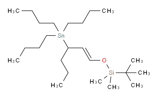 (E)-tert-butyldimethyl((3-(tributylstannyl)hex-1-en-1-yl)oxy)silane