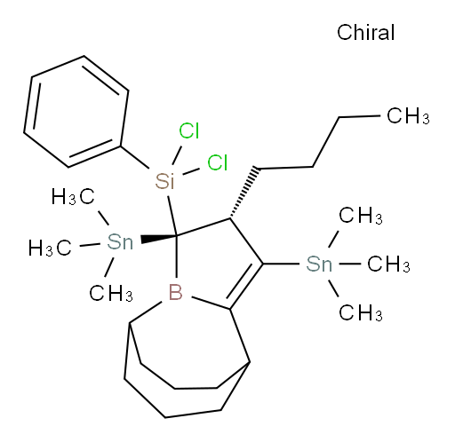 ((2R,3R)-2-丁基-1,3-双(三甲基锡基)-3,5,6,7,8,9-六氢-2H-5,9-propanoborolo[1,2-a]borepin-3-基)二氯(苯基)硅烷