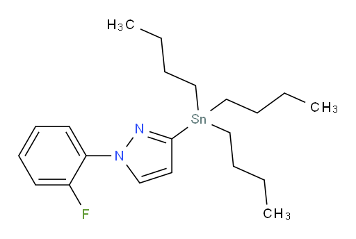 1-(2-氟苯基)-3-(三丁基锡基)-1H-吡唑