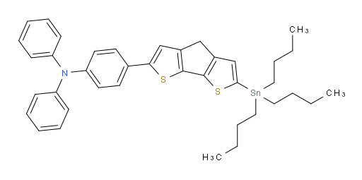 N,N-diphenyl-4-(6-(tributylstannyl)-4H-cyclopenta[1,2-b:5,4-b']dithiophen-2-yl)aniline