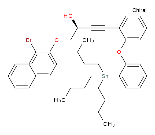 (S)-1-((1-溴萘-2-氧基))-4-(2-(2-(三丁基锡基)苯氧基)苯基)丁-3-炔-2-醇