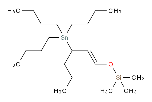 (E)-trimethyl((3-(tributylstannyl)hex-1-en-1-yl)oxy)silane