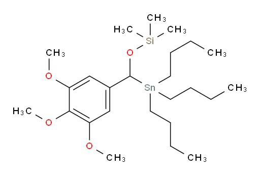 trimethyl((tributylstannyl)(3,4,5-trimethoxyphenyl)methoxy)silane
