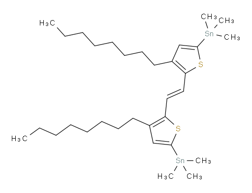 (E)-1,2-bis(3-octyl-5-(trimethylstannyl)thiophen-2-yl)ethene