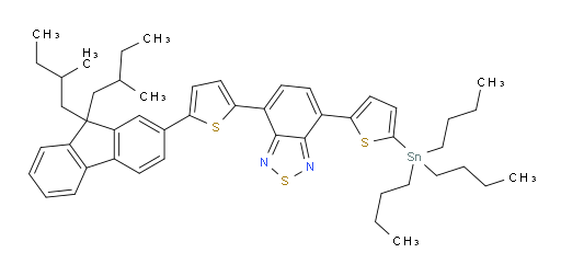 4-(5-(9,9-bis(2-methylbutyl)-9H-fluoren-2-yl)thiophen-2-yl)-7-(5-(tributylstannyl)thiophen-2-yl)benzo[c][1,2,5]thiadiazole