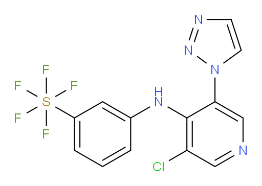 3-((3-chloro-5-(1H-1,2,3-triazol-1-yl)pyridin-4-yl)amino)(pentafluoromercapto)benzene