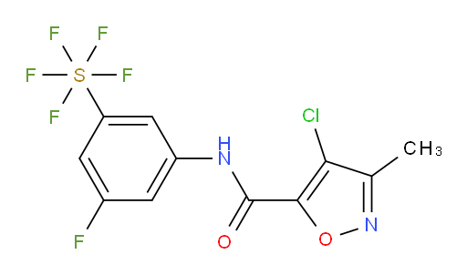 [3-[[(4-Chloro-3-methyl-5-isoxazolyl)carbonyl]amino]-5-fluorophenyl]sulfur pentafluoride