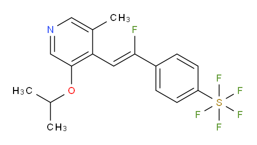 (Z)-4-(1-fluoro-2-(3-isopropoxy-5-methylpyridin-4-yl)vinyl)(pentafluoromercapto)benzene