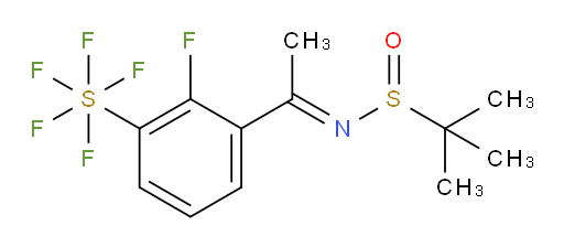(E)-N-(1-(2-fluoro-3-(pentafluoromercapto)phenyl)ethylidene)-2-methylpropane-2-sulfinamide