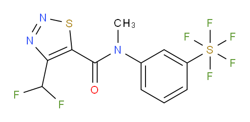 [3-[[[4-(Difluoromethyl)-1,2,3-thiadiazol-5-yl]carbonyl]methylamino]phenyl]sulfur pentafluoride