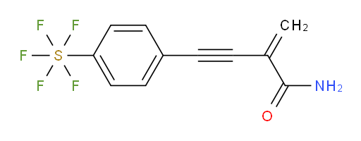 4-(4-(pentafluoromercapto)phenyl)-2-methylenebut-3-ynamide