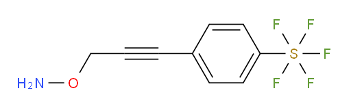 4-(3-(aminooxy)prop-1-yn-1-yl)(pentafluoromercapto)benzene