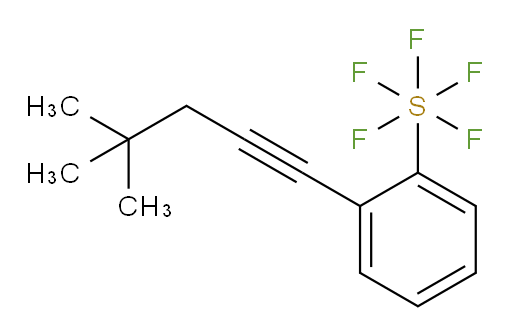 2-(4,4-dimethylpent-1-yn-1-yl)(pentafluoromercapto)benzene