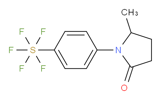 1-(4-(pentafluoromercapto)phenyl)-5-methylpyrrolidin-2-one