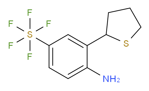 [4-amino-3-(tetrahydro-2-thienyl)phenyl]sulfur pentafluoride